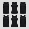 Cotton Slim-Fit Tank — Pack of 6 VIP