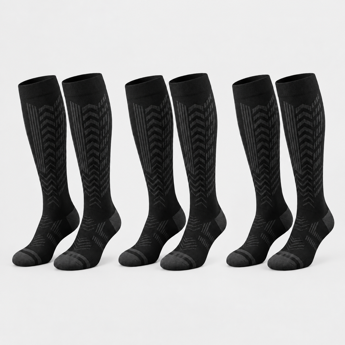 Athletic Compression Socks — Pack of 3 VIP